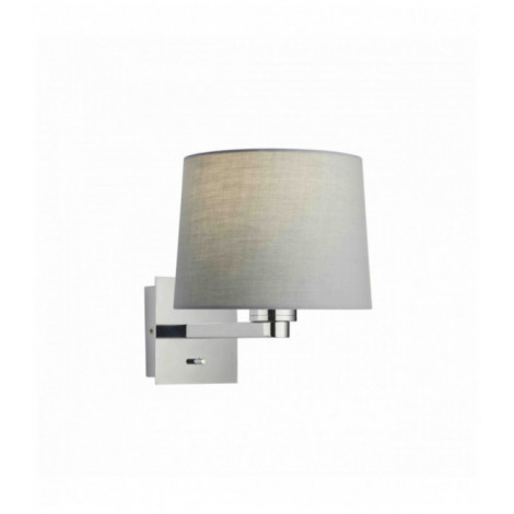 Applique murale Issac Taper en Acier , tissu gris|Appliques murales|Luminaire Center