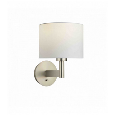 Applique murale Owen Cylinder en Acier , Plaque de nickel mat|Appliques murales|Luminaire Center