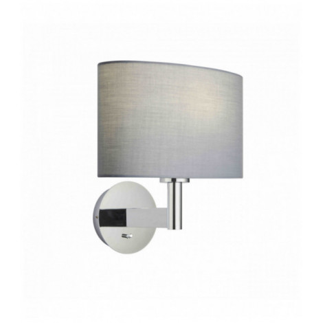Applique murale Owen Ellipse en Acier , tissu gris|Appliques murales|Luminaire Center