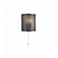 Applique murale résille 1 ampoule noir mat|Appliques murales|Luminaire Center
