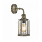 Applique murale pipes 1 ampoule laiton antique avec verre grainé|Appliques murales|Luminaire Center