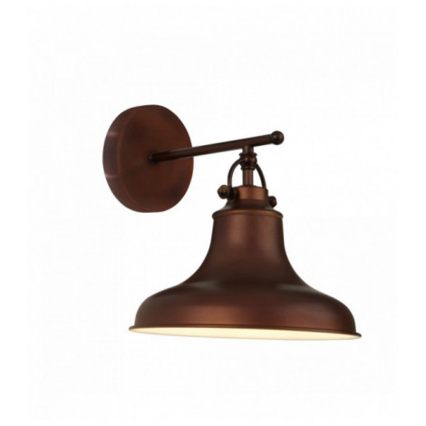 Applique murale industrielle dallas 1 ampoule brun antique|Appliques murales|Luminaire Center