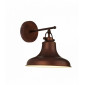Applique murale industrielle dallas 1 ampoule brun antique|Appliques murales|Luminaire Center