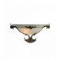 Applique murale wall washer en verre laiton antique|Appliques murales|Luminaire Center