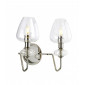 Applique murale Armand Nickel poli avec des nuances de verre claire 30,9 Cm|Appliques murales|Luminaire Center