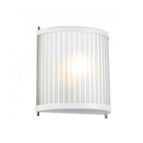 Applique murale Corona Nickel peint en satin blanc / poli 23,2 Cm|Appliques murales|Luminaire Center