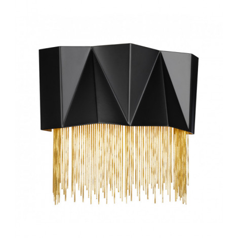 Applique murale Zuma Satin noir / or 27 Cm|Appliques murales|Luminaire Center