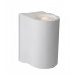 Applique en plâtre Carlos blanc 2 ampoules 12cm|Appliques murales|Luminaire Center
