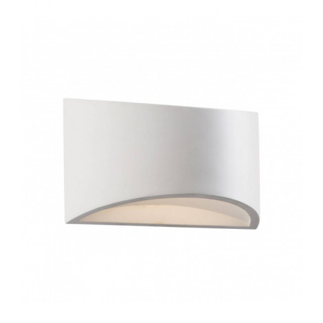 Applique en plâtre Toko Plâtre Plâtre blanc 1 ampoule 12cm|Appliques murales|Luminaire Center