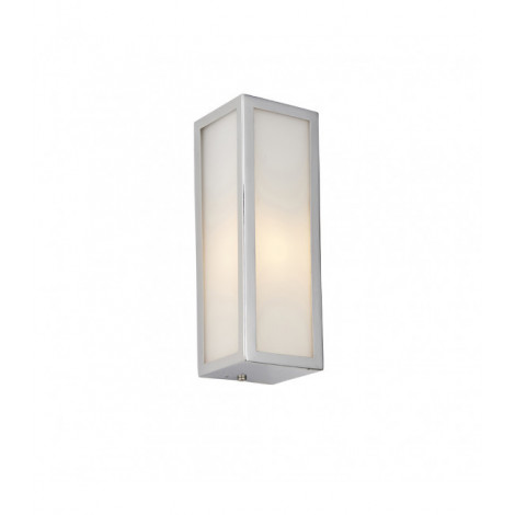 Applique murale Newham Acier,verre Chrome,verre givré 1 ampoule 7,5cm|Appliques murales|Luminaire Center
