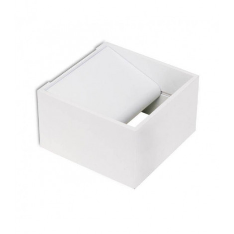 Applique murale Jet Aluminium blanc 1 ampoule 6cm|Appliques murales|Luminaire Center