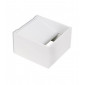 Applique murale Jet Aluminium blanc 1 ampoule 6cm|Appliques murales|Luminaire Center