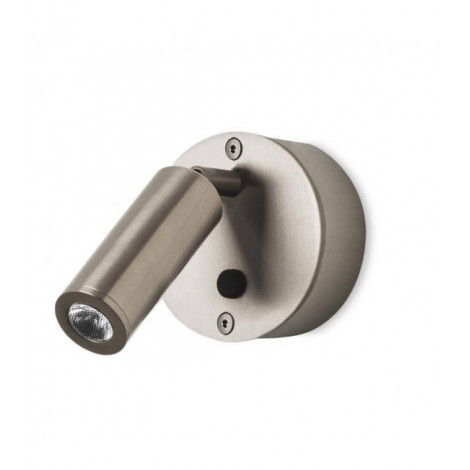 Applique avec liseuse Ivy Aluminium Nickel satiné 1 ampoule 8cm|Appliques murales|Luminaire Center