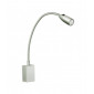 Applique avec liseuse Bed Gris 1 ampoule 17-56,5cm|Appliques murales|Luminaire Center