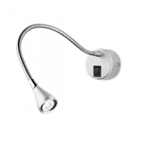 Applique avec liseuse Book 1 ampoule Acier Chrome|Appliques murales|Luminaire Center