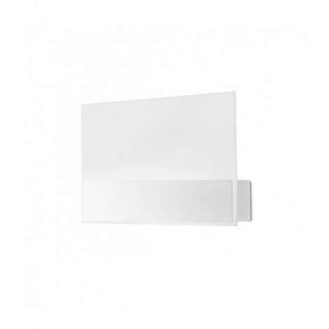 Applique murale Zamac,verre,métal blanc 1 ampoule 18cm|Appliques murales|Luminaire Center