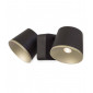 Applique murale Drone Métal Brun,or 2 ampoules 7,5cm|Appliques murales|Luminaire Center