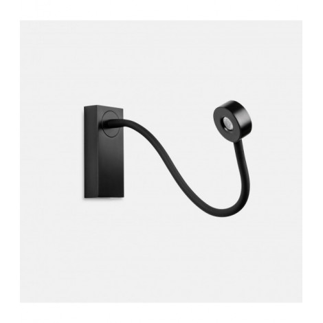 Applique avec liseuse Link Aluminium Noir 14 Cm|Appliques murales|Luminaire Center