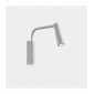 Applique avec liseuse Gamma Aluminium blanc 1 ampoule 19,85cm|Appliques murales|Luminaire Center