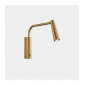 Applique avec liseuse Gamma Aluminium Or mat 1 ampoule 19,85cm|Appliques murales|Luminaire Center