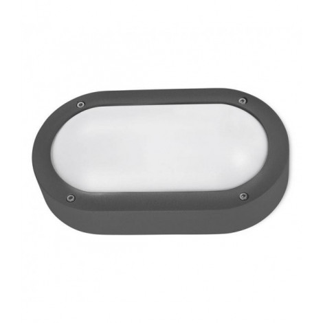 Applique murale Basic Aluminium Gris urbain 1 ampoule 12cm|Appliques murales|Luminaire Center