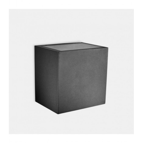 Applique murale Afrodita Verre,aluminium Gris urbain,transparent 12 Cm|Appliques murales|Luminaire Center