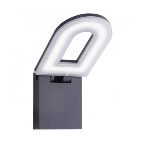 Applique moderne Manhattan Gris 1 ampoule 25cm|Appliques murales|Luminaire Center