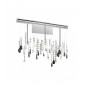 Applique design Stretta Chrome 3 ampoules 40cm|Appliques murales|Luminaire Center