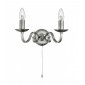 Applique murale Richmond Argent satiné 2 ampoules 16cm|Appliques murales|Luminaire Center