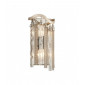 Applique design Chimera Fer artisanal Feuille d'argent 2 ampoules 33cm|Appliques murales|Luminaire Center