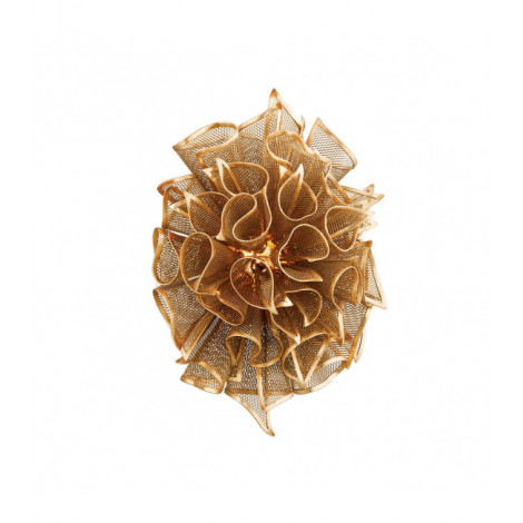Applique murale Pulse Fer artisanal Feuille d'or 1 ampoule 45,7cm|Appliques murales|Luminaire Center