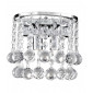 Applique design Hanna Cristal Chrome 2 ampoules 16cm|Appliques murales|Luminaire Center