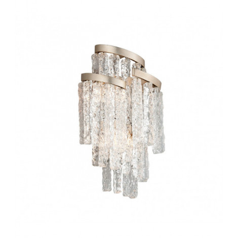 Applique design Mont Fer artisanal Feuille moderne 3 ampoules 47,6cm|Appliques murales|Luminaire Center