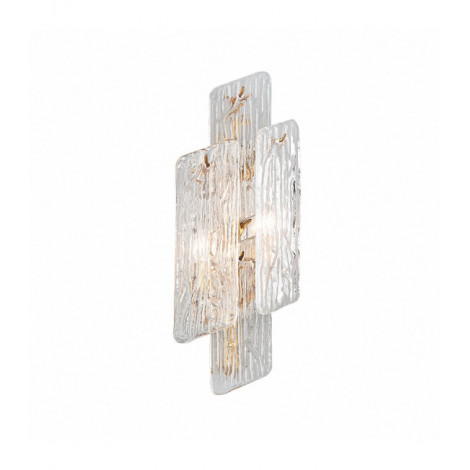 Applique design Piemonte Fer artisanal Or royal 2 ampoules 50,8cm|Appliques murales|Luminaire Center