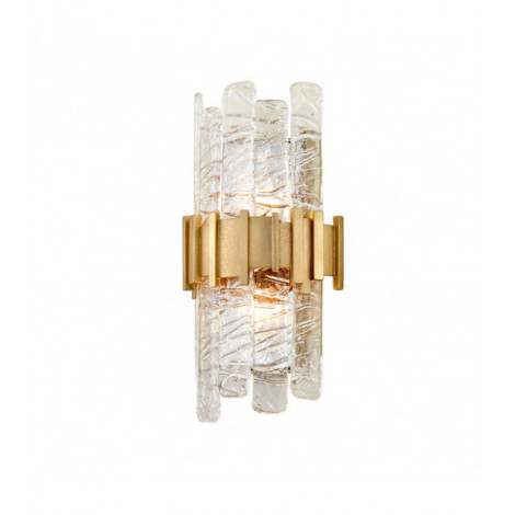 Applique design Ciro Fer artisanal Acier inoxydable 2 ampoules 40,6cm|Appliques murales|Luminaire Center