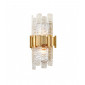 Applique design Ciro Fer artisanal Acier inoxydable 2 ampoules 40,6cm|Appliques murales|Luminaire Center