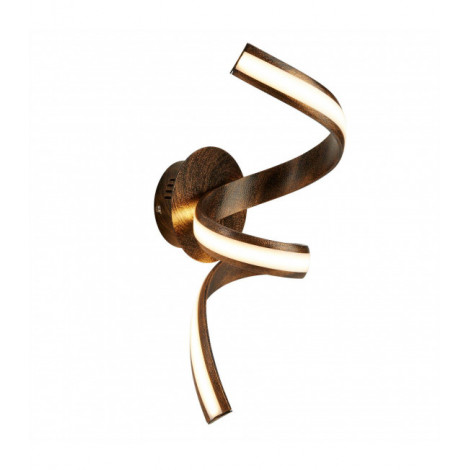 Applique LED intégré Ribbon Métal Brun rustique 114 ampoules 38cm|Appliques murales|Luminaire Center