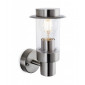Applique moderne Darwin Acier inoxydable Acier inoxydable 1 ampoule 23cm|Appliques murales|Luminaire Center