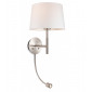 Applique avec liseuse Seymour Acier brossé,crème 1 ampoule 60cm|Appliques murales|Luminaire Center