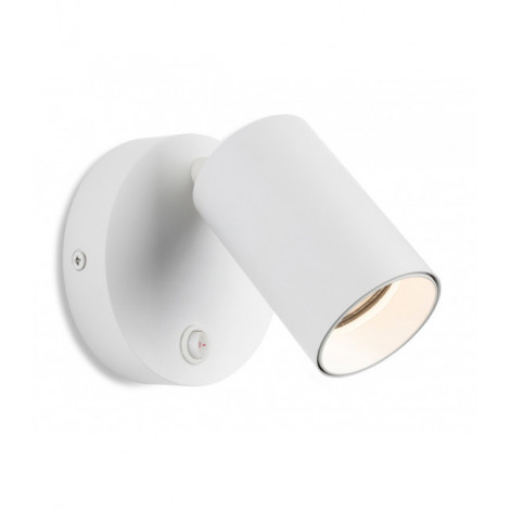 Applique murale Max blanc 1 ampoule 10cm|Appliques murales|Luminaire Center