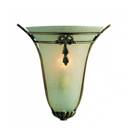 Applique murale Wall Verre Scavo Bronze,verre givré 1 ampoule 28cm|Appliques murales|Luminaire Center