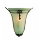 Applique murale Wall Verre Scavo Bronze,verre givré 1 ampoule 28cm|Appliques murales|Luminaire Center
