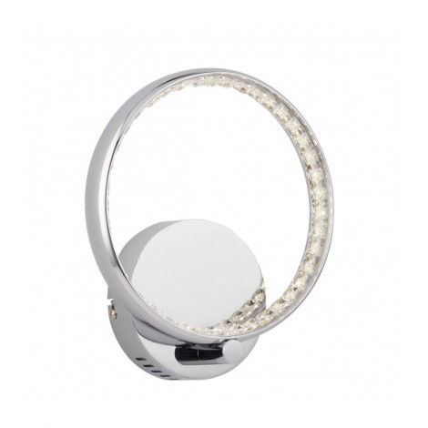 Applique LED intégré Rings Métal Chrome 1 ampoule 23cm|Appliques murales|Luminaire Center