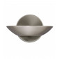 Applique murale Wall Métal Argent satiné 1 ampoule 11cm|Appliques murales|Luminaire Center