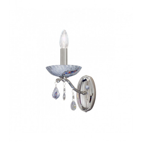 Applique murale Carmen Chrome 1 ampoule 16cm|Appliques murales|Luminaire Center