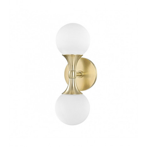 Applique murale Astoria Acier Laiton 2 ampoules 34,3cm|Appliques murales|Luminaire Center