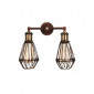 Applique murale Arcade Brun rustique 2 ampoules 26cm|Appliques murales|Luminaire Center