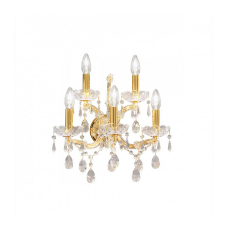 Applique murale Schönbrunn 24 carats d'or 5 ampoules 37cm|Appliques murales|Luminaire Center