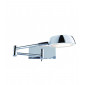 Applique avec liseuse Wall Métal Chrome 1 ampoule 6cm|Appliques murales|Luminaire Center