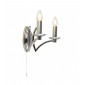 Applique murale Ascot Acier MLD Chrome 2 ampoules 17cm|Appliques murales|Luminaire Center